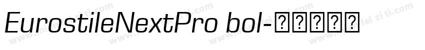 EurostileNextPro bol字体转换